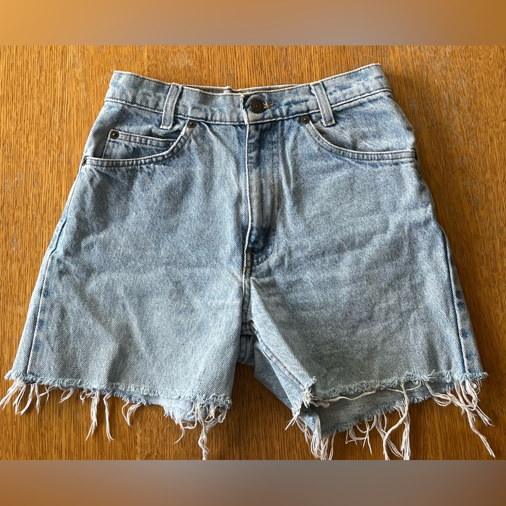 vintage levi cut-offs orange tab